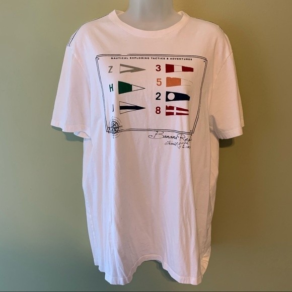 Banana Republic Nautical Graphic Tee Shirt, Size L - Picture 1 of 4
